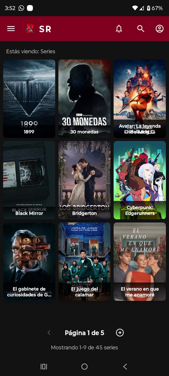 Reproducción de película